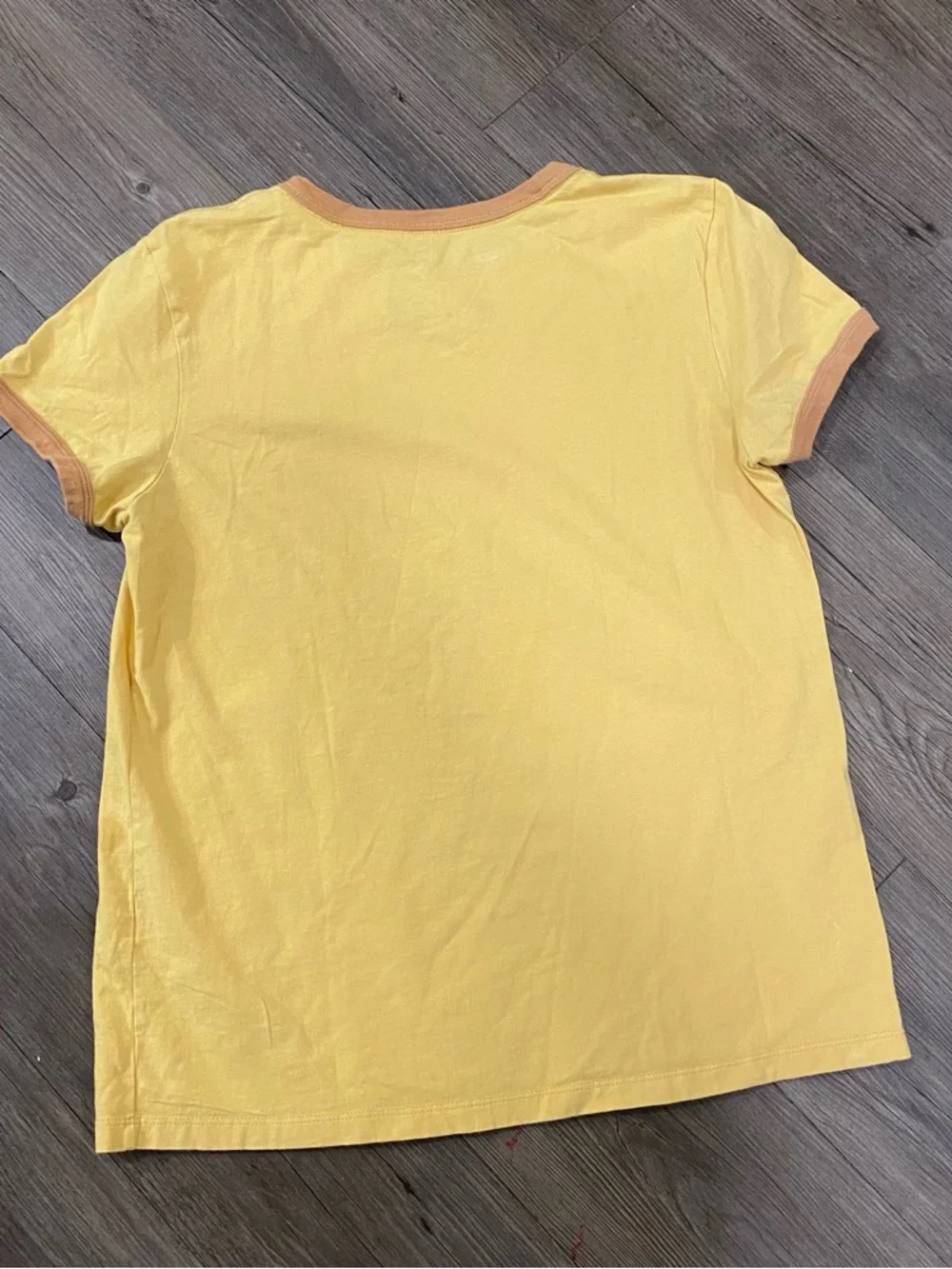 Patagonia Women’s P-6 Label Organic Ringer Yellow Ringer T‑Shirt - Picture 5 of 5